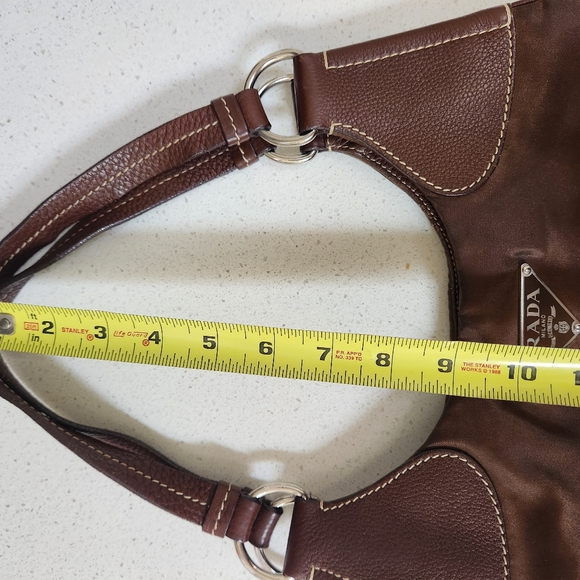 Authenic vintage Prada nylon tessuto bag in brown - Picture 5 of 13